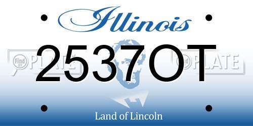 2537OT Illinois License Plate