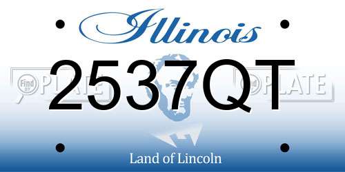 2537QT Illinois License Plate