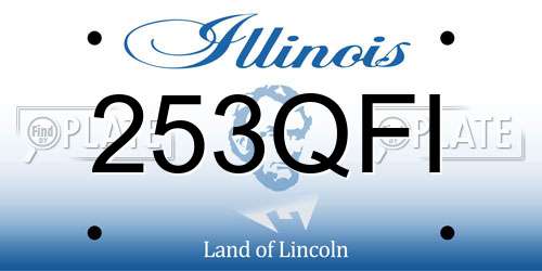 253QFI Illinois License Plate