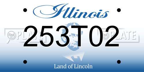 253T02 Illinois License Plate