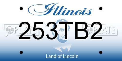 253TB2 Illinois License Plate