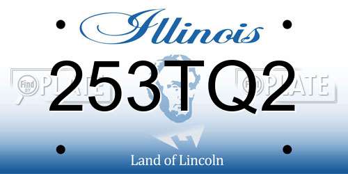 253TQ2 Illinois License Plate