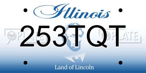 253TQT Illinois License Plate