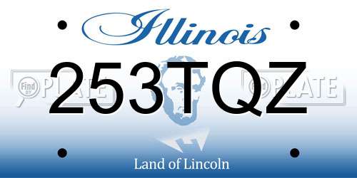 253TQZ Illinois License Plate