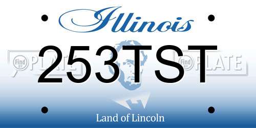 253TST Illinois License Plate