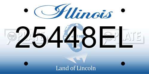 25448EL Illinois License Plate