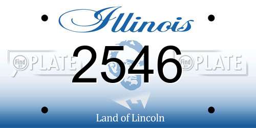 2546 Illinois License Plate