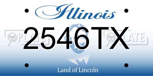 2546TX Illinois License Plate