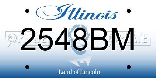 2548BM Illinois License Plate