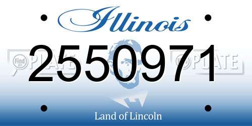 2550971 Illinois License Plate