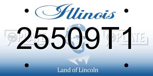 25509T1 Illinois License Plate
