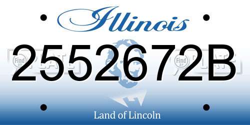 2552672B Illinois License Plate