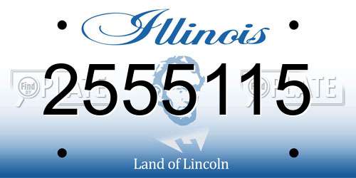 2555115 Illinois License Plate