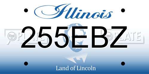 255EBZ Illinois License Plate