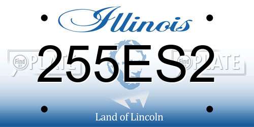 255ES2 Illinois License Plate