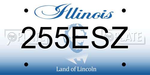 255ESZ Illinois License Plate