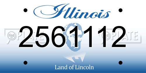 2561112 Illinois License Plate