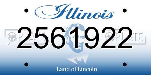 2561922 Illinois License Plate