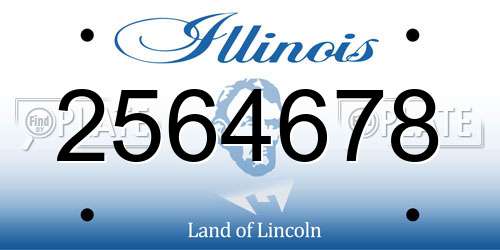 2564678 Illinois License Plate