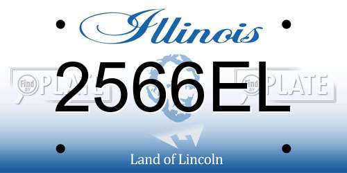 2566EL Illinois License Plate