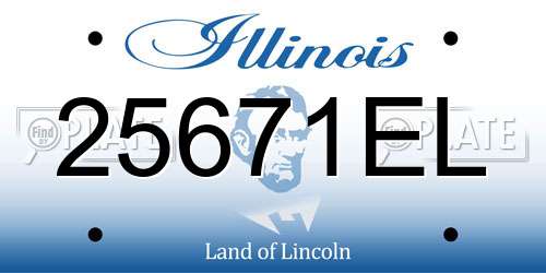 25671EL Illinois License Plate