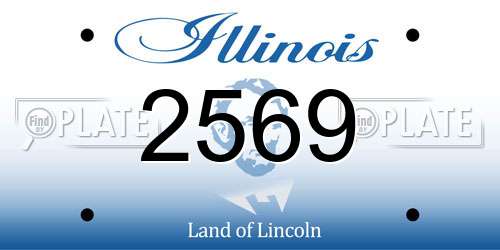 2569 Illinois License Plate