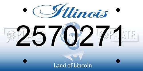 2570271 Illinois License Plate