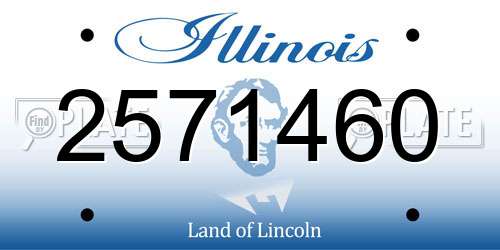 2571460 Illinois License Plate