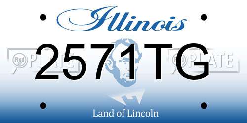 2571TG Illinois License Plate