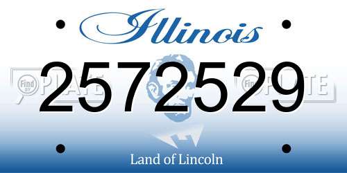 2572529 Illinois License Plate