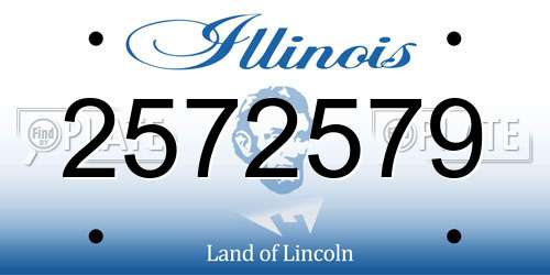 2572579 Illinois License Plate