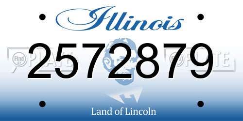 2572879 Illinois License Plate