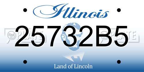 25732B5 Illinois License Plate