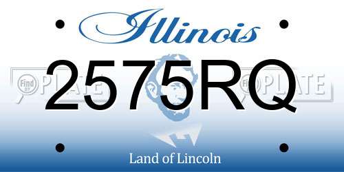2575RQ Illinois License Plate