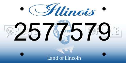 2577579 Illinois License Plate