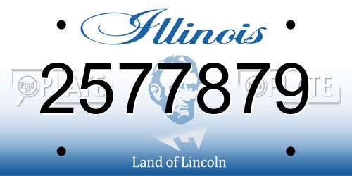 2577879 Illinois License Plate