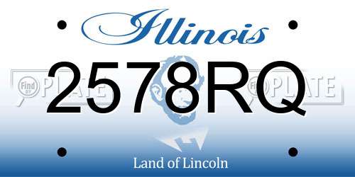 2578RQ Illinois License Plate