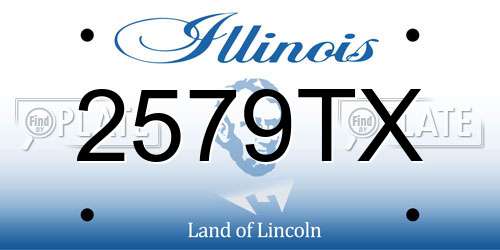 2579TX Illinois License Plate