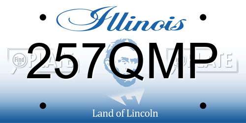 257QMP Illinois License Plate