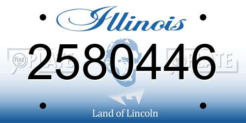 2580446 Illinois License Plate