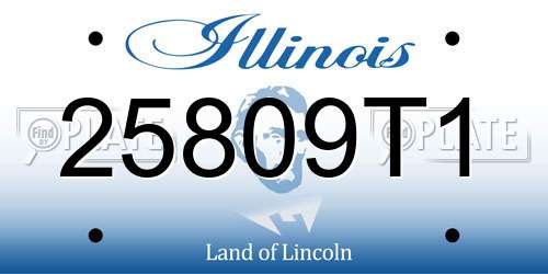 25809T1 Illinois License Plate