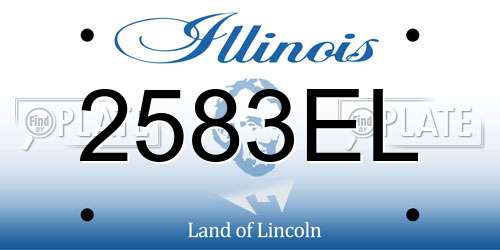 2583EL Illinois License Plate