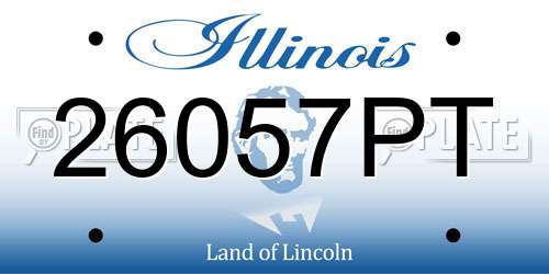 26057PT Illinois License Plate