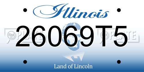 26069T5 Illinois License Plate