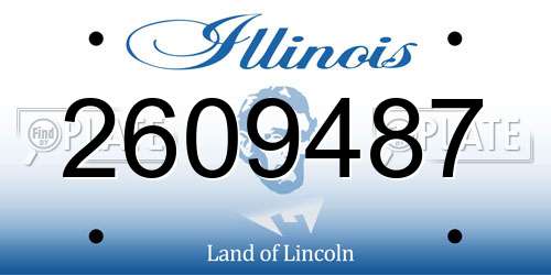 2609487 Illinois License Plate