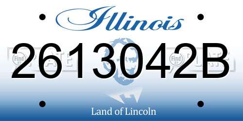 2613042B Illinois License Plate