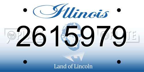2615979 Illinois License Plate