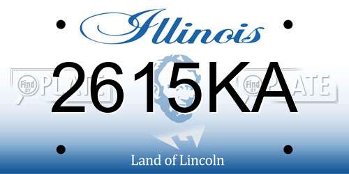 2615KA Illinois License Plate