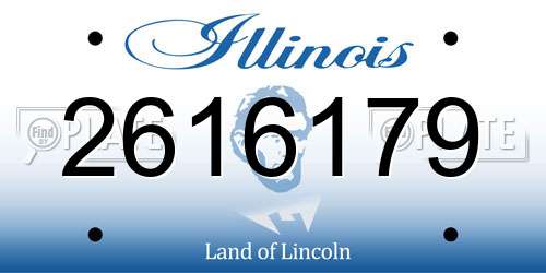 2616179 Illinois License Plate