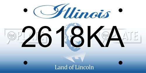 2618KA Illinois License Plate